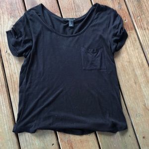Forever21 black pocket t-shirt